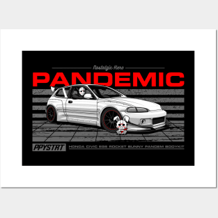 EG6 PANDEMIC - PAPAYA STREETART Posters and Art